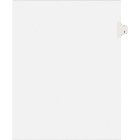 Avery Individual Legal Exhibit Dividers - Avery Style - 25 x Divider(s) - Printed Tab(s) - Character - E - 1 Tab(s)/Set - 8.5" D