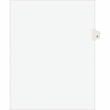 Avery Individual Legal Exhibit Dividers - Avery Style - 25 x Divider(s) - Printed Tab(s) - Character - H - 1 Tab(s)/Set - 8.5" D