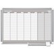 MasterVision Dry-erase Magnetic Planning Board - Weekly - 1 Week - Silver, White - Aluminum - 24" Height x 36" Width - Scratch R