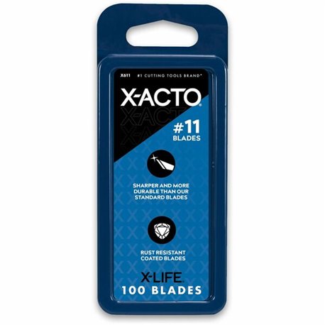 Elmer's X-Acto Refill Blades No. 11 Bulk Pack - 11 - Rust Resistant - Carbon - 100 / Box - Stainless Steel