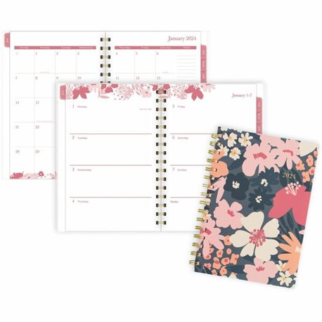Day Runner Daily Planner Refill - Julian Dates - Daily - 1 Year - January 2024 - December 2024 - 8:00 AM to 5:00 PM - Quarter-ho