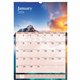 At-A-Glance Scenic Wall Calendar - Large Size - Julian Dates - Monthly - 12 Month - January 2024 - December 2024 - 1 Month Singl