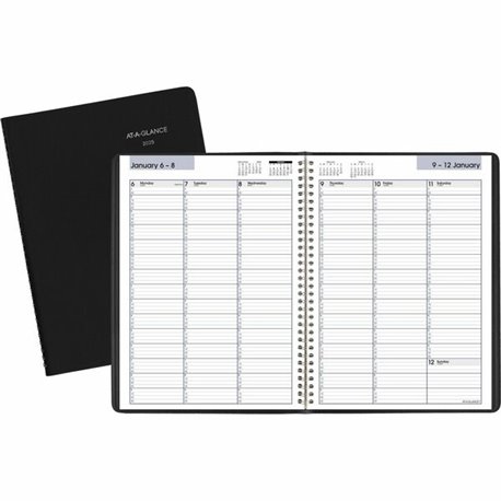 At-A-Glance DayMinder Appointment Book Planner - Large Size - Julian Dates - Weekly - 12 Month - January 2025 - December 2025 - 