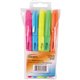 Integra Pen Style Fluorescent Highlighters - Chisel Marker Point Style - Assorted - 5 / Set