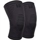 Ergodyne ProFlex 601 Knee Compression Sleeve - 20.08" - 22.83" Knee Circumference - Black - Silicone, Elastic - 1 Each
