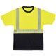 GloWear 8280BK Type R Class 2 Front Performance T-Shirt - Extra Large (XL) Size - Polyester - Lime, Black