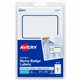 Avery Flexible Name Badge Labels - 2 1/3" Height x 3 3/8" Width - Removable Adhesive - Rectangle - Laser, Inkjet - Matte - White