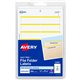 Avery Permanent File Folder Labels - 11/16" Width x 3 7/16" Length - Permanent Adhesive - Rectangle - Laser, Inkjet - Yellow - 7