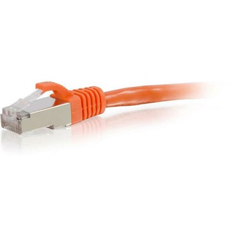 C2G 12ft Cat6 Snagless Shielded (STP) Network Patch Cable - Orange - 12 ft Category 6 Network Cable for Network Device - First E