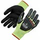 Ergodyne ProFlex 7141 Nitrile-Coated DIR Level 4 Cut-Resistant Gloves - Nitrile, Polyurethane Coating - XXL Size - Lime - Cut Re