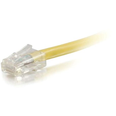 C2G 2ft Cat6 Non-Booted Unshielded (UTP) Ethernet Cable - Cat6 Network Patch Cable - PoE - Yellow - 2 ft Category 6 Network Cabl