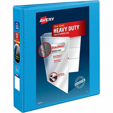 Avery Heavy-duty Nonstick View Binder - 1 1/2" Binder Capacity - Letter - 8 1/2" x 11" Sheet Size - 375 Sheet Capacity - 3 x Sla