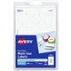 Avery Removable ID Labels - - Height1" Diameter - Removable Adhesive - Circle - Inkjet, Laser - White - 600 / Pack - Self-adhesi