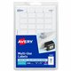 Avery Removable ID Labels - 1/2" Width x 3/4" Length - Removable Adhesive - Rectangle - Laser, Inkjet - White - 1008 / Pack - Se