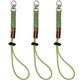 Ergodyne 3713 Standard Elastic Loop Tool Tails Swivel - 18 / Carton - 10 lb Load Capacity - Standard - Carabiner Attachment - 9.
