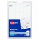 Avery Removable ID Labels - 1" Width x 3/4" Length - Removable Adhesive - Rectangle - Laser, Inkjet - White - 1000 / Pack - Self