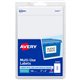 Avery Removable ID Labels - 4" Width x 2" Length - Removable Adhesive - Rectangle - Laser, Inkjet - White - 100 / Pack - Self-ad