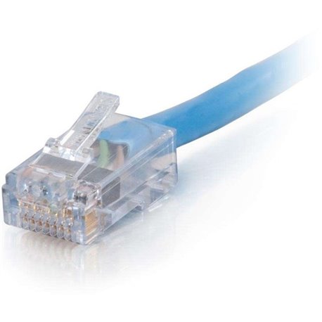 C2G 15ft Cat6 Non-Booted Unshielded (UTP) Ethernet Cable - Cat6 Network Patch Cable - PoE - TAA Compliant - Blue - 15 ft Categor