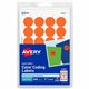 Avery 3/4" Round Removable Color Coding Labels - 4" Height x 6" Width - 3/4" Diameter - Removable Adhesive - Round - Laser, Inkj