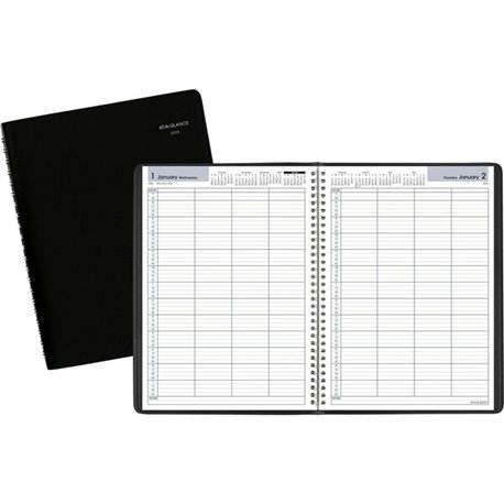 At-A-Glance DayMinder Four Person Group Appointment Book - Large Size - Julian Dates - Daily - 12 Month - January 2025 - Decembe