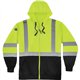 GloWear Zip-Up Hi-Vis Hooded Sweatshirt - Recommended for: Construction, Biking, Snowmobiling, Outdoor, Ice Fishing, Traffic - L