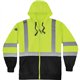 GloWear Zip-Up Hi-Vis Hooded Sweatshirt - Recommended for: Construction, Biking, Snowmobiling, Outdoor, Ice Fishing, Traffic - X
