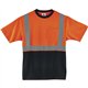 GloWear 8289BK Type R Class 2 Front T-Shirt - Small Size - Polyester - Orange, Black