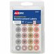 Avery Reinforcement Stickers, 1/4" , Metallic, 280 Total (5745) - 0.3" Diameter - Round - Assorted Metallic - Paper - 280 / Pack