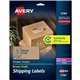 Avery Shipping Labels,, Kraft Brown, 2" x 4" , 250 Labels (5784) - 2" Height x 4" Width - Permanent Adhesive - Rectangle - Laser