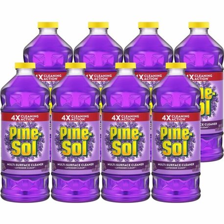 Pine-Sol Multi-Surface Cleaner - Concentrate - 48 fl oz (1.5 quart) - Lavender Scent - 8 / Carton - Disinfectant, Residue-free, 