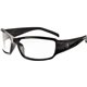 Skullerz THOR Clear Lens Safety Glasses - Eye Protection - Black - Clear Lens - Durable, Bendable Frame, Flexible Frame, Break R