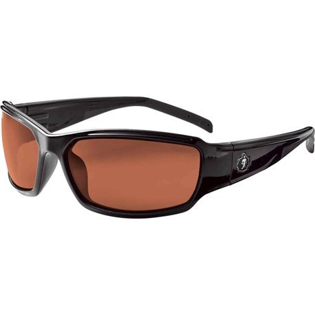 Skullerz THOR Polarized Copper Lens Safety Glasses - Recommended for: Construction, Carpentry, Woodworking, Landscaping, Boating