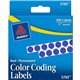 Avery 1/4" Color-Coding Labels - - Height1/4" Diameter - Permanent Adhesive - Round - Dark Blue - 450 / Pack - Self-adhesive