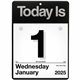 At-A-Glance "Today Is"Wall Calendar - Small Size - Julian Dates - Daily - 12 Month - January 2025 - December 2025 - 1 Day Single