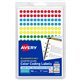 Avery Dot Stickers, 1/4" Diameter, Assorted, 760 Total (5795) - - Width1/4" Diameter - Removable Adhesive - Round - Matte - Gree