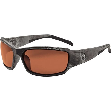 Skullerz THOR Polarized Copper Lens Kryptek Typhon Safety Glasses - Recommended for: Construction, Carpentry, Woodworking, Lands