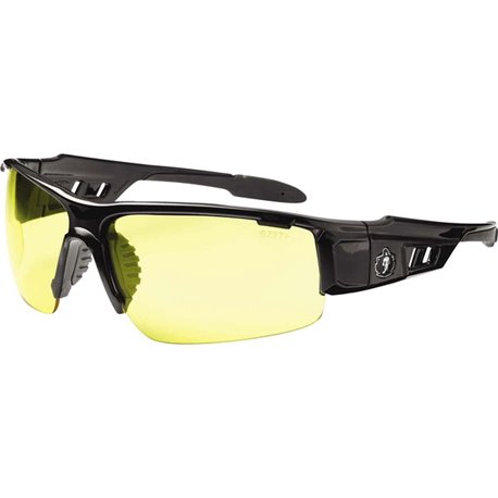 Skullerz Dagr Smoke Lens Safety Glasses - Recommended for: Sport, Shooting, Boating, Hunting, Fishing, Skiing, Construction, Lan