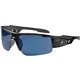 Skullerz Dagr Blue Mirror Safety Glasses - Recommended for: Sport, Shooting, Boating, Hunting, Fishing, Skiing, Construction, La