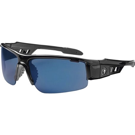 Skullerz Dagr Blue Mirror Safety Glasses - Recommended for: Sport, Shooting, Boating, Hunting, Fishing, Skiing, Construction, La