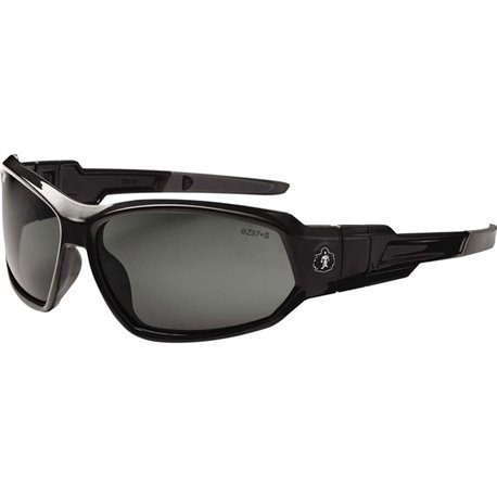 Skullerz Loki Smoke Lens Safety Glasses - Black Frame/Smoke Lens