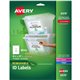 Avery Removable I.D. Laser/Inkjet Labels - 8 1/2" Width x 11" Length - Removable Adhesive - Rectangle - Laser, Inkjet - White - 