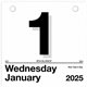 At-A-Glance "Today Is"Wall Calendar Refill - Julian Dates - Daily - 1 Year - January 2025 - December 2025 - 1 Day Single Page La