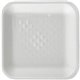 SEPG Genpak Supermarket Meat Trays - Food, Meat - White - Foam Body - 1000 / Carton