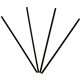 Banyan Cocktail Stirrers - 5" Length - Plastic - 10000 / Carton - Black