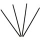 Banyan Black Straws - Unwrapped - 7.8" Length - 2500 / Carton - Black