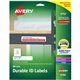 Avery Permanent Durable ID Labels with Sure Feed(R) Technology - 5/8" Height x 3" Width x 3" Length - Permanent Adhesive - Recta