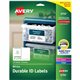 Avery Permanent Durable ID Labels with Sure Feed(R) Technology - 2" Height x 2 5/8" Width - Permanent Adhesive - Rectangle - Las