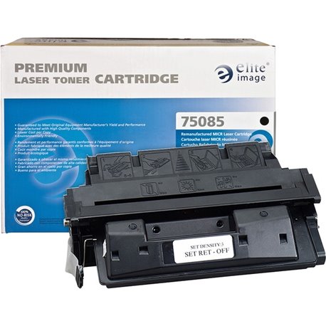 Elite Image Remanufactured MICR High Yield Laser Toner Cartridge - Alternative for HP 27A (C4127A) - Black - 1 Each - 10000 Page