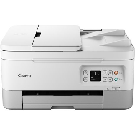Canon TR7020AWH Wireless Inkjet Multifunction Printer - Color - White - Copier/Printer/Scanner - 4800 x 1200 dpi Print - Automat