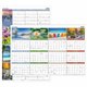 At-A-Glance Seasons in Bloom Horizontal Vertical Erasable Yearly Wall Calendar - Large Size - Yearly - 12 Month - January 2025 -